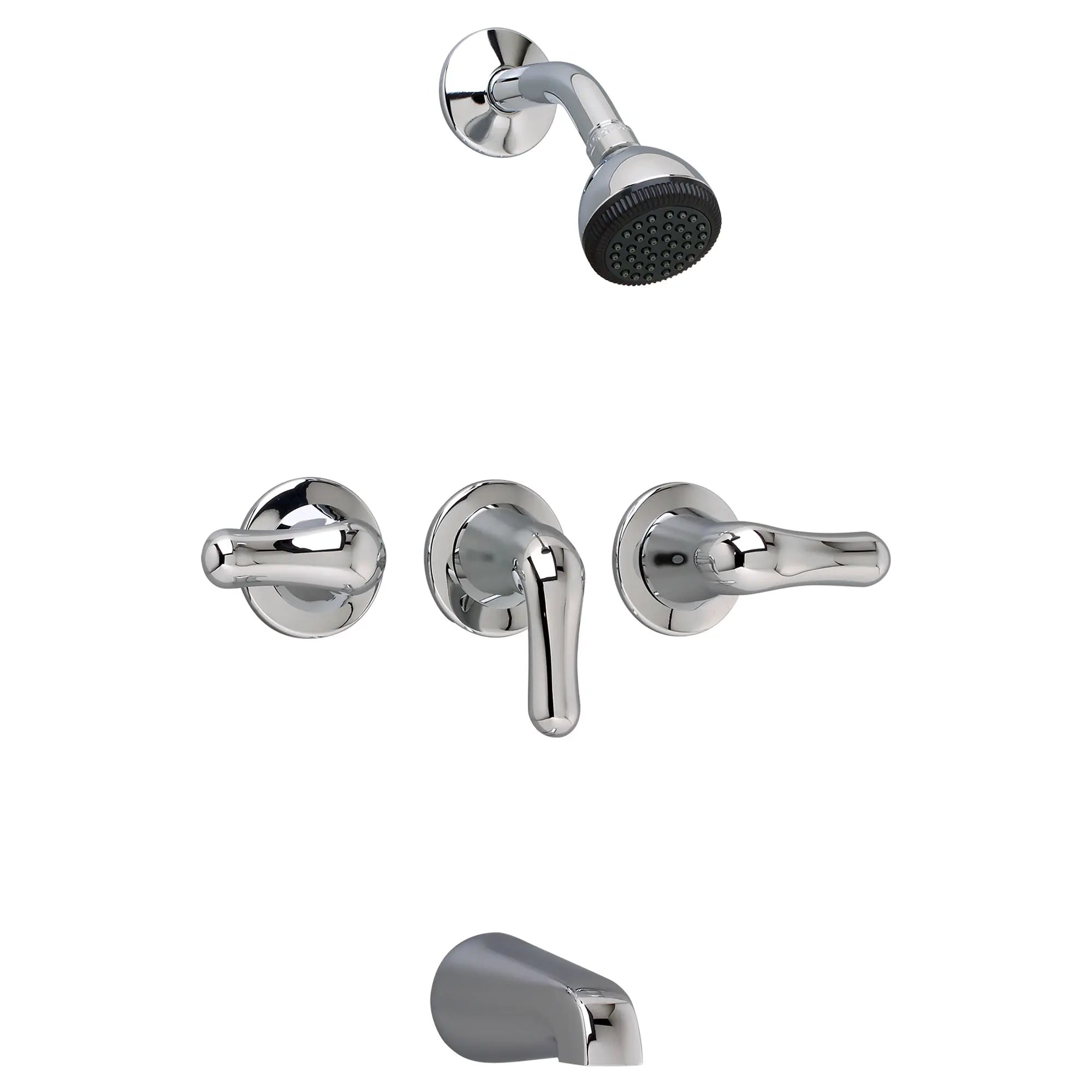 Colony® Soft 2.5 gpm/9.5 L/min 3-Handle Tub and Shower Valve and Trim Kit With Lever Handles — image 1
